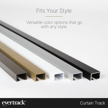 EverTrack Curtain Track Ceiling Mounted - Made in USA - 12 Feet