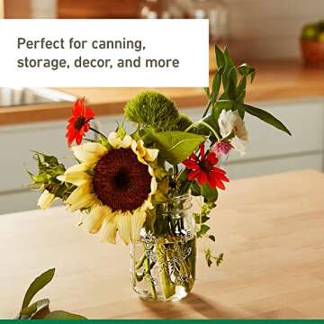 Ball Honeybee Keepsake Mason Jars with Lids and Bands, Regular Mouth, 16 Oz Pint Jars, 6-Pack