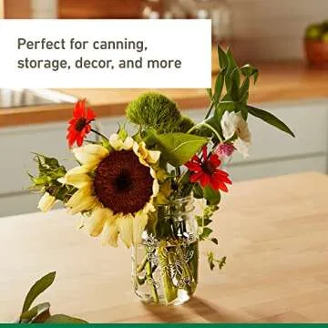 Ball Honeybee Keepsake Mason Jars with Lids and Bands, Regular Mouth, 16 Oz Pint Jars, 6-Pack