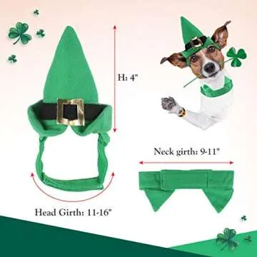 NAMSAN St Patrick's Day Pet Costume for Small Pets