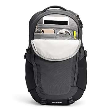 THE NORTH FACE Recon Everyday Laptop Backpack, Asphalt Grey Light Heather/TNF Black, One Size