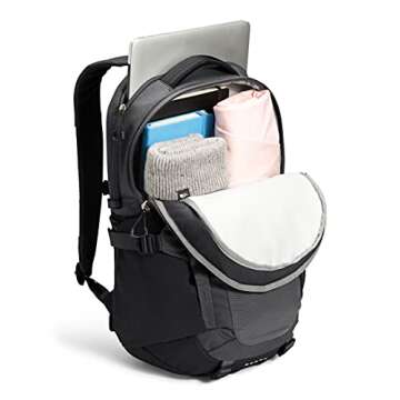 THE NORTH FACE Recon Everyday Laptop Backpack, Asphalt Grey Light Heather/TNF Black, One Size