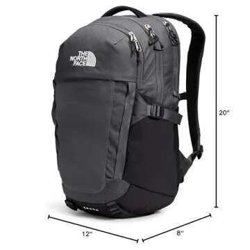 THE NORTH FACE Recon Everyday Laptop Backpack, Asphalt Grey Light Heather/TNF Black, One Size