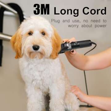 Hansprou Professional Dog Grooming Clippers for All Pets