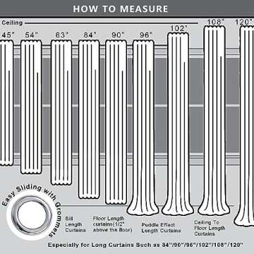 Gold Blackout Curtains for Living Room Set of 2