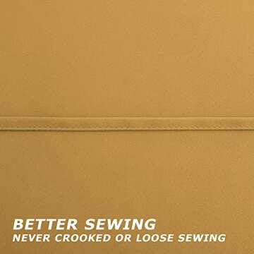 Gold Blackout Curtains for Living Room Set of 2