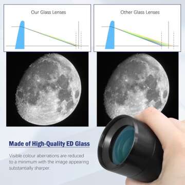 Astromania 2" ED 2X Dual Power Telescope Barlow Lens for Telescopes