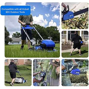 SABER 80-Volt 2.5Ah Battery Replacement for Kobalt 80V Cordless Power Equipment Battery - Designed i...