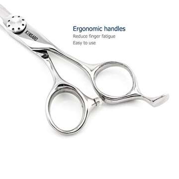Hair Scissors 6 Inch Barber Scissors Haircut Scissors Japan 440C Steel Barber Shears Hair Cutting Scissors Kinsaro