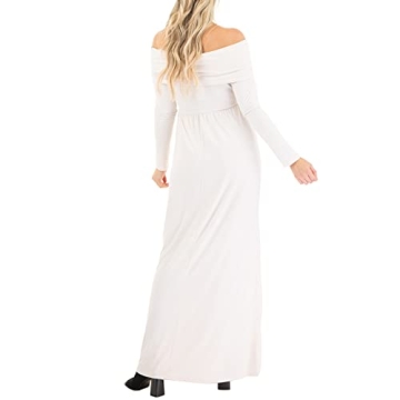 Mother Bee Maternity Off Shoulder Dress for Stylish Moms