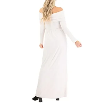 Mother Bee Maternity Off Shoulder Dress for Stylish Moms