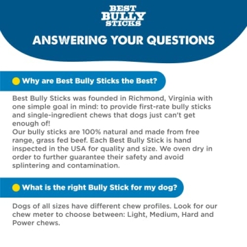 Best Bully Sticks - 6 Inch All-Natural Beef Dog Treats