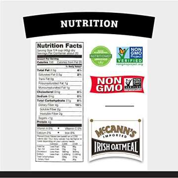 McCann's Irish Oatmeal, Traditional Steel Cut, 28 Ounce (Pack of 4)
