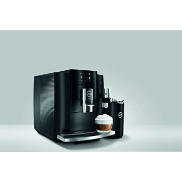 Jura E8 Piano Black Automatic Coffee Machine with Customization