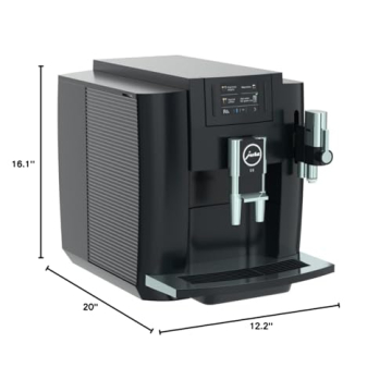 Jura E8 Piano Black Automatic Coffee Machine with Customization