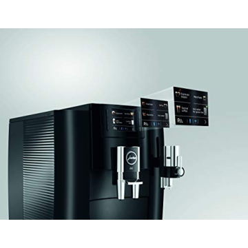 Jura E8 Piano Black Automatic Coffee Machine with Customization