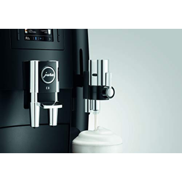 Jura E8 Piano Black Automatic Coffee Machine with Customization