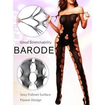 Barode Women’s Sexy Fishnet Bodysuit for Every Occasion