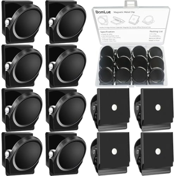 BamLue 12 Pieces Fridge Magnet Clips – Multi-Functional Heavy-Duty Metal Clips