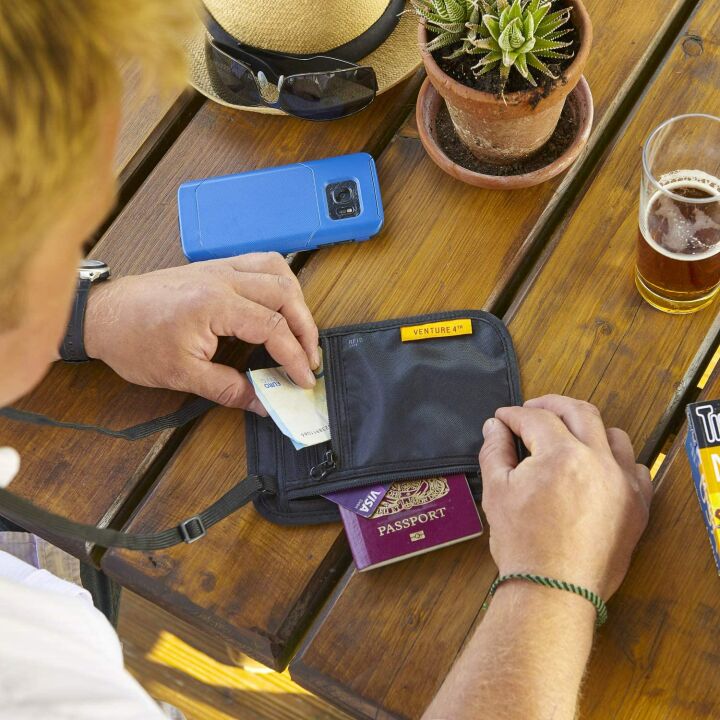 VENTURE 4TH RFID Blocking Travel Neck Wallet