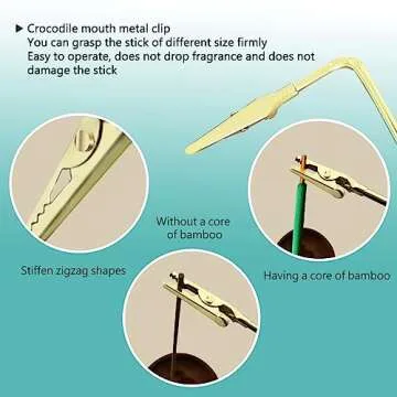 Handmade Wooden Incense Burner Ash Catcher with Brass