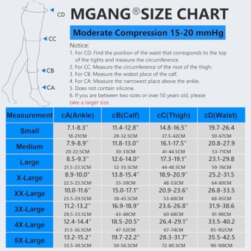 MGANG Medical Compression Pantyhose for Edema and Varicose Veins