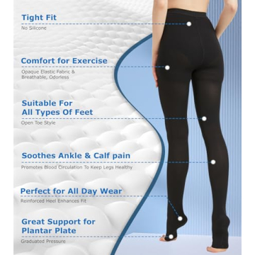 MGANG Medical Compression Pantyhose for Edema and Varicose Veins