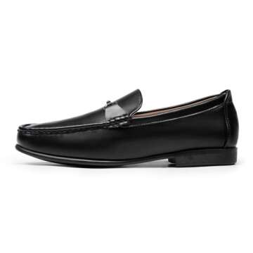 Bruno Marc Men's Henry-1 Dress Loafers Slip On Casual Driving Shoes for Men Black/Henry-1 Size 11 M ...