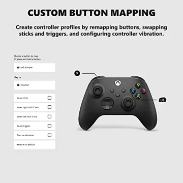 Xbox Core Wireless Controller Carbon Black Renewed