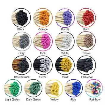 4" Wooden Refill Matchsticks with Stickers - Bulk Pack