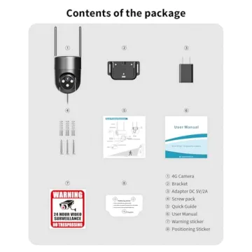 LIWAN 4G LTE Outdoor Security Camera - No WiFi Needed