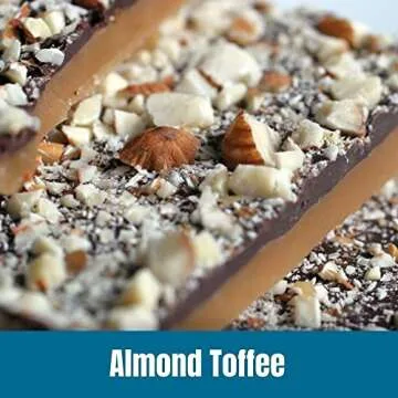 Door County Coffee Almond Toffee Flavored Coffee Whole Bean | 10 oz Bag | Flavored Whole Bean Coffee Medium Roast | 100% Specialty Arabica Coffee Whole Bean | Flavored Gourmet Coffee | Almond Toffee