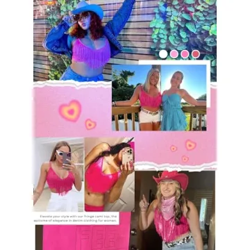 Womens Fringe Western Cowgirl Crop Top for Festivals