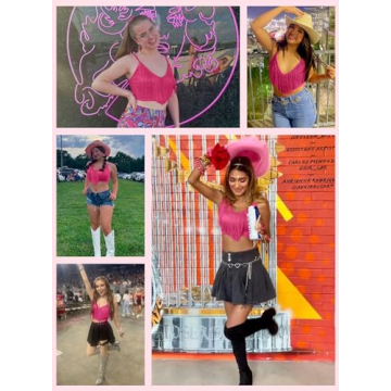 Womens Fringe Western Cowgirl Crop Top for Festivals