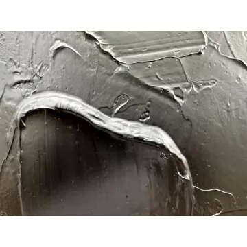 zoinart Black and White Large Canvas Wall Art 60x30 Inches Hand Painted Abstract Oil Paintings Minimalist Modern Textured Contemporary Wall Art