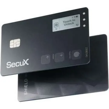 SecuX Shield Bio Crypto Wallet - Secure Biometric Storage for NFTs, Bitcoin & More