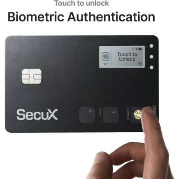 SecuX Shield Bio Wallet - Biometric Crypto Storage Solution