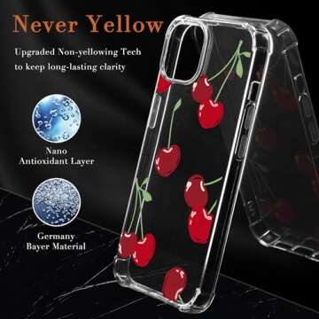 Stylish JOYLAND Cherry Case for iPhone 12/12 Pro