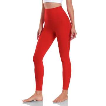 HeyNuts Pure&Plain Yoga Pro 7/8 Leggings - High Waisted Compression for Women
