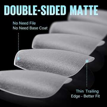 TOMICCA Coffin Nail Tips: Soft Gel Nail Art Must-Have 240Pcs