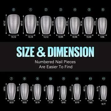 TOMICCA Coffin Nail Tips: Soft Gel Nail Art Must-Have 240Pcs