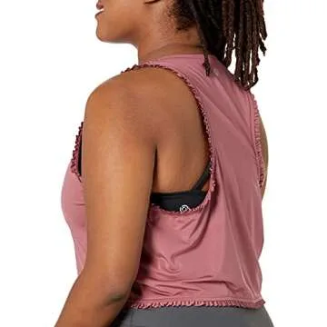 Stylish Core 10 Women's Cropped Ruffle Yoga Tank