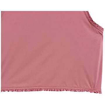 Amazon Brand - Core 10 Women's Icon Series 'Ruffle' Cropped Sleeveless Yoga Tank