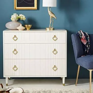 Premium Gold Flower Cabinet Knobs - Vintage Style for Home Decor