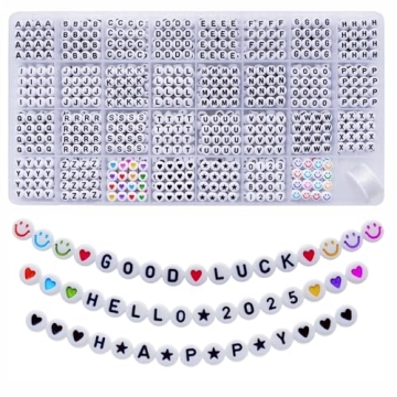 Amaney Acrylic Letter Bead Set for Jewelry Making Bracelets