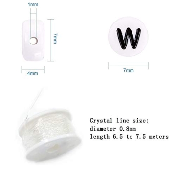 Amaney Acrylic Letter Bead Set for Jewelry Making Bracelets