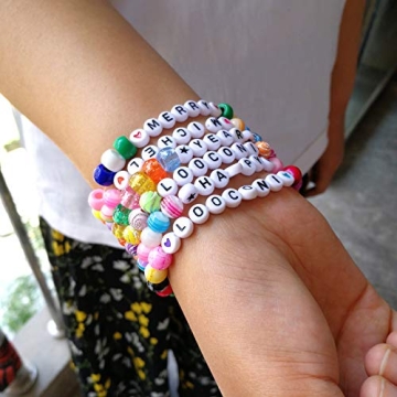 Amaney Acrylic Letter Bead Set for Jewelry Making Bracelets