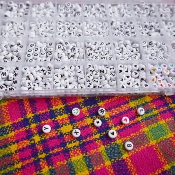 Amaney Acrylic Letter Bead Set for Jewelry Making Bracelets