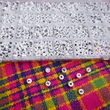 Amaney Acrylic Letter Bead Set for Jewelry Making Bracelets