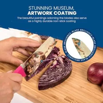 CHEF'S VISION Masterpiece Knife Set -6-Piece Stainless Steel Cutting Knives Set for Kitchen - Stunni...